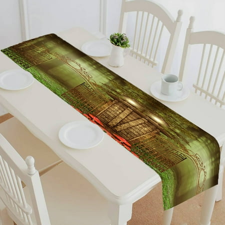 ECZJNT Vintage gate lamps meadow spring flowers table runner table cloth tea table cloth 16x72 Inch
ECZJNT Vintage gate lamps meadow spring flowers table runner table cloth tea table cloth 16x72 Inch
