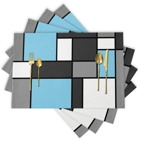 Washable Dining Table Mats Heat-Resistant Indoor/Outdoor Place Mats for Dining Table Durable Non-Slip Kitchen & Kids Geometry Set of 4 
Washable Dining Table Mats Heat-Resistant Indoor/Outdoor Place Mats for Dining Table Durable Non-Slip Kitchen & Kids Geometry Set of 4