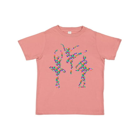 Inktastic Geometric Pattern Ballerinas Gift Toddler Toddler Girl T-Shirt