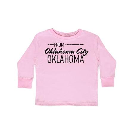 Inktastic From Oklahoma City Oklahoma in Black Distressed Text Gift Toddler Boy or Toddler Girl Long Sleeve T-Shirt
Inktastic From Oklahoma City Oklahoma in Black Distressed Text Gift Toddler Boy or Toddler Girl Long Sleeve T-Shirt