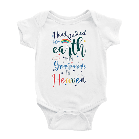 Hand Picked for Earth By My Grandparents In Heaven Cute Baby Bodysuits For Boy Girl
Hand Picked for Earth By My Grandparents In Heaven Cute Baby Bodysuits For Boy Girl