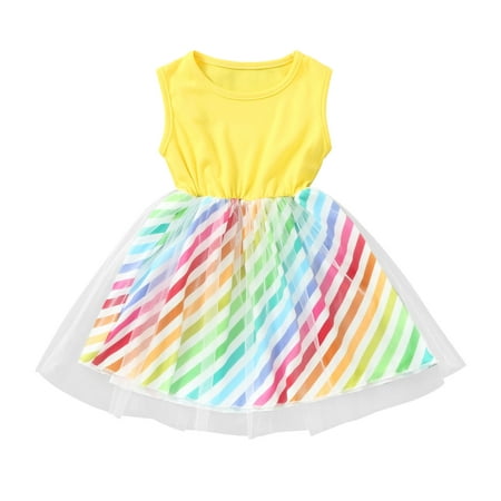 JDEFEG Clothes for 5 Year Old Girls Princess Girls Sleeveless Baby Striped Dress Patchwork Tulle Party Toddler Kids Girls Dress&Skirt Deep Dress for Girls Polyester Yellow 80
JDEFEG Clothes for 5 Year Old Girls Princess Girls Sleeveless Baby Striped Dress Patchwork Tulle Party Toddler Kids Girls Dress&Skirt Deep Dress for Girls Polyester Yellow 80