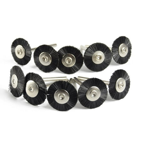 Black Bristles Wheel Brushes Wire Wheel Brush Set Rotary Tool Polishing Brushes