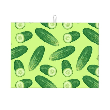 Dish Drying Mat Cucumber Pattern green Highly Absorbent Microfiber Drying Mat Kitchen Counter or Sink Drawer Liner 18x24 Kitchen Drying Mat Coffee Mat Kitchen Essentials
Dish Drying Mat Cucumber Pattern green Highly Absorbent Microfiber Drying Mat Kitchen Counter or Sink Drawer Liner 18x24 Kitchen Drying Mat Coffee Mat Kitchen Essentials
