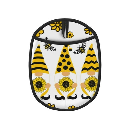 Pofeuu Sunflower Gnome Print Silicone Pot Mat Mitten With Hanging Loop Heat Resistant Oven Mitts Non-Slip Bbq Baking Smoking Potholders
Pofeuu Sunflower Gnome Print Silicone Pot Mat Mitten With Hanging Loop Heat Resistant Oven Mitts Non-Slip Bbq Baking Smoking Potholders