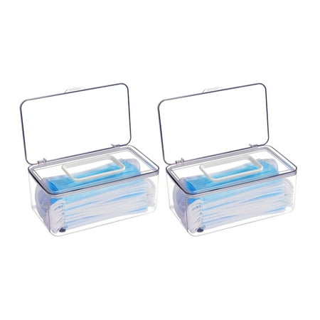 2 PCS Mask Storage Case Mask Dispenser Box Tissue Holder Wet Wipes Box for Office Personal Items Storing (Clear)
2 PCS Mask Storage Case Mask Dispenser Box Tissue Holder Wet Wipes Box for Office Personal Items Storing (Clear)
