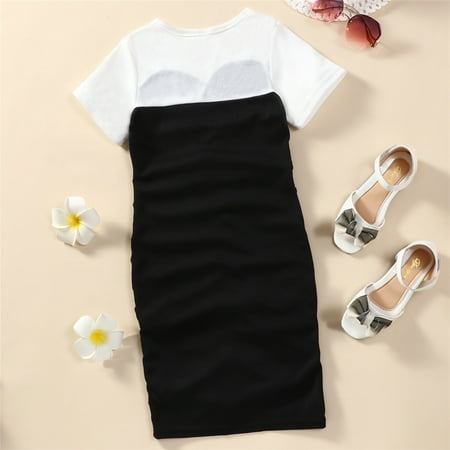 nsendm Kids Toddler Baby Girls Spring Summer Patchwork Cotton Short Sleeve Princess Dress Clothes Clothes for 6 Year Old Girl Dress Black 6-7 Years
nsendm Kids Toddler Baby Girls Spring Summer Patchwork Cotton Short Sleeve Princess Dress Clothes Clothes for 6 Year Old Girl Dress Black 6-7 Years