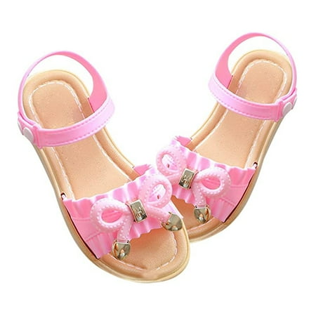 Girls Summer Beach Flat Sandals Bowknot with Soft Sole Anti-Slip Shoes for Children Little Kids
Girls Summer Beach Flat Sandals Bowknot with Soft Sole Anti-Slip Shoes for Children Little Kids