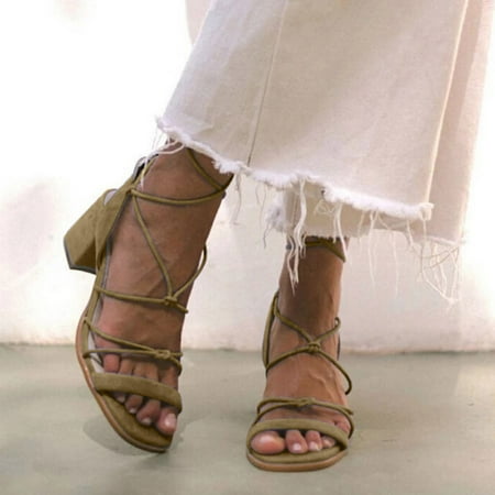 Tangnade Winter Clearance Open Toe Platform Thick heell Lace-up Flat Casual Shoe Cross Strap Sandals for Women
Tangnade Winter Clearance Open Toe Platform Thick heell Lace-up Flat Casual Shoe Cross Strap Sandals for Women