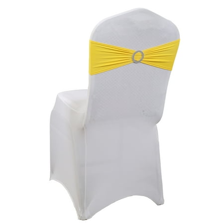 MDS Pack of 25 Spandex Chair Sashes Bow Ties With Buckle for Wedding - yellow
MDS Pack of 25 Spandex Chair Sashes Bow Ties With Buckle for Wedding - yellow