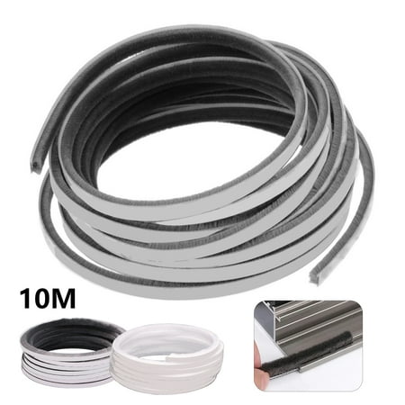 Brush Weather Stripping 9mm x 5mm x 32.8ft White Adhesive Felt Door Seal Strip Pile Weatherstrip Door Sweep Brush for Door Window Wardrobe Seal by MUTOCAR 
Brush Weather Stripping 9mm x 5mm x 32.8ft White Adhesive Felt Door Seal Strip Pile Weatherstrip Door Sweep Brush for Door Window Wardrobe Seal by MUTOCAR