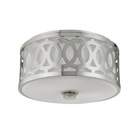 Two Light Medium Flush Mount 13.5 inches Wide By 7 inches High-Polished Nickel Finish Bailey Street Home 116-Bel-2120904
Two Light Medium Flush Mount 13.5 inches Wide By 7 inches High-Polished Nickel Finish Bailey Street Home 116-Bel-2120904