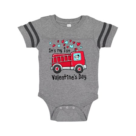 Inktastic It s My 1st Valentine s Day Fire Truck with Cute Dalmatian Gift Baby Boy or Baby Girl Bodysuit
Inktastic It s My 1st Valentine s Day Fire Truck with Cute Dalmatian Gift Baby Boy or Baby Girl Bodysuit