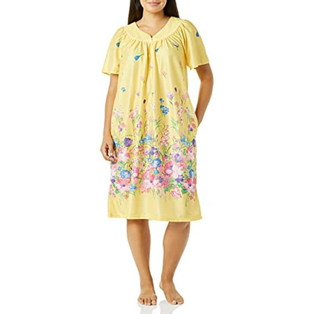 AmeriMark Women’s Lounger House Dress - Short Sleeve Patio Dress w/Side Pocket Yellow Multi Border MD
AmeriMark Women’s Lounger House Dress - Short Sleeve Patio Dress w/Side Pocket Yellow Multi Border MD