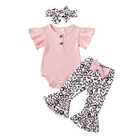 One opening Baby Girls Summer Jumpsuits Set Ribbed Flying Sleeves Romper and Casual Stretch Flared Pants Headband
One opening Baby Girls Summer Jumpsuits Set Ribbed Flying Sleeves Romper and Casual Stretch Flared Pants Headband