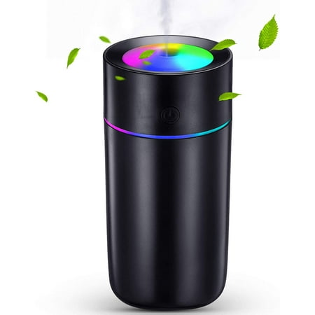 320 Ml 7-Color LED Night Light USB Humidifier Portable Mini Humidifiers Personal Desktop Humidifier Quiet Air Humidifier with 2 Modes and Auto Off for Home Office Car Bedroom Travel (Black)
320 Ml 7-Color LED Night Light USB Humidifier Portable Mini Humidifiers Personal Desktop Humidifier Quiet Air Humidifier with 2 Modes and Auto Off for Home Office Car Bedroom Travel (Black)