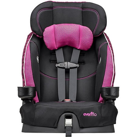 Evenflo Advanced Chase LX Harnessed Booster Car Seat, Berry Dot
