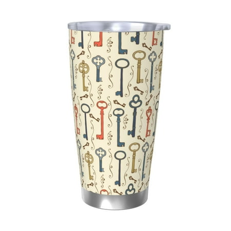 Ocsxa Vintage Keys1 Pattern 20oz Travel Coffee Mug with Flip Lid Stainless Steel Insulated Insulated Coffee Mug Thermal Cup with Splash Proof Sliding Lid-Without Straw
Ocsxa Vintage Keys1 Pattern 20oz Travel Coffee Mug with Flip Lid Stainless Steel Insulated Insulated Coffee Mug Thermal Cup with Splash Proof Sliding Lid-Without Straw