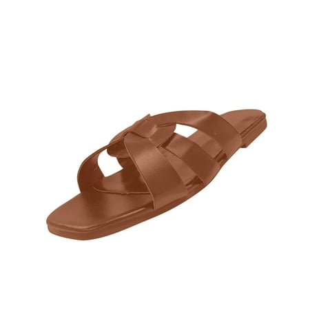Kukoosong Womens Sandals Summer Shoes Casual Beach Flat Sandals for Women Brown 38
Kukoosong Womens Sandals Summer Shoes Casual Beach Flat Sandals for Women Brown 38