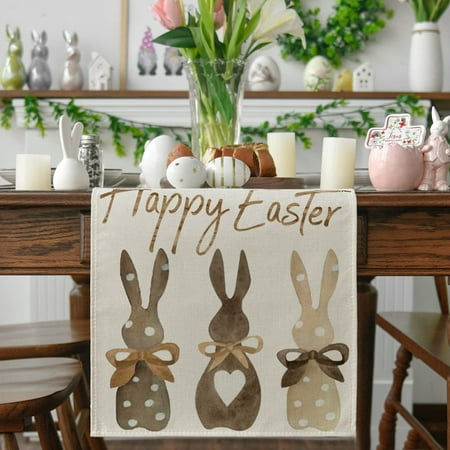 niuredltd home decoration easter table flag holiday bunny egg little printed linen tablecloth
niuredltd home decoration easter table flag holiday bunny egg little printed linen tablecloth