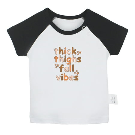 Thick Thighs & Fall Vibes Funny T shirt For Baby Newborn Babies T-shirts Infant Tops 0-24M Kids Graphic Tees Clothing (Short Black Raglan T-shirt 12-18 Months)
Thick Thighs & Fall Vibes Funny T shirt For Baby Newborn Babies T-shirts Infant Tops 0-24M Kids Graphic Tees Clothing (Short Black Raglan T-shirt 12-18 Months)
