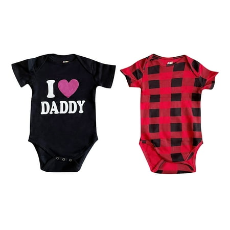 Just Love Girls Bodysuits (Pack of 2) 1900 (Girls 0-3 Months Daddy and Buffalo Plaid)
Just Love Girls Bodysuits (Pack of 2) 1900 (Girls 0-3 Months Daddy and Buffalo Plaid)