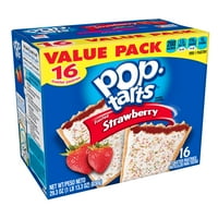 Pop-Tarts Breakfast Toaster Pastries Frosted Strawberry Flavored Value Pack 29.3 oz 16 Ct