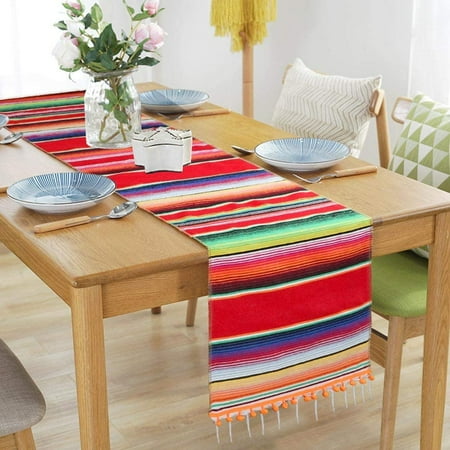 Mexican Table Runner Upgraded Serape Table Runner