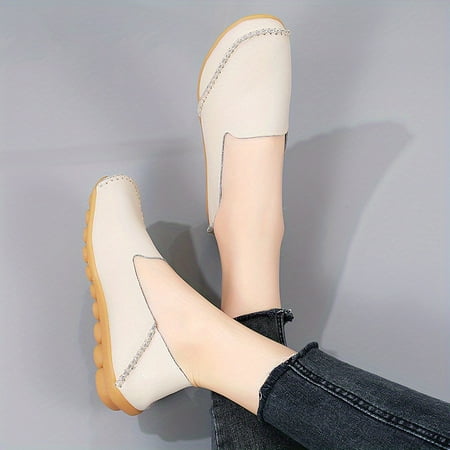 Women s Solid Casual Color Penny Loafers Soft Sole Slip On Shoes Lightweight Faux Leather Flats 
Women s Solid Casual Color Penny Loafers Soft Sole Slip On Shoes Lightweight Faux Leather Flats