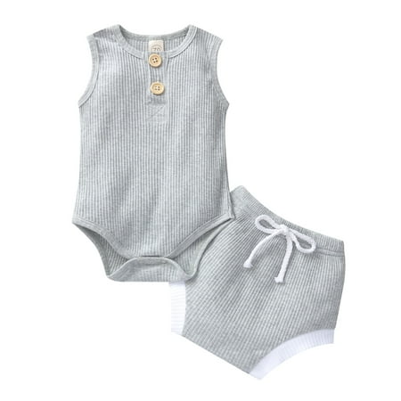Bagilaanoe 2pcs Newborn Baby Boy Girl Short Pants Set Sleeveless Romper Tops + Shorts 6M 12M 18M 24M Infant Casual Summer Outfits
Bagilaanoe 2pcs Newborn Baby Boy Girl Short Pants Set Sleeveless Romper Tops + Shorts 6M 12M 18M 24M Infant Casual Summer Outfits