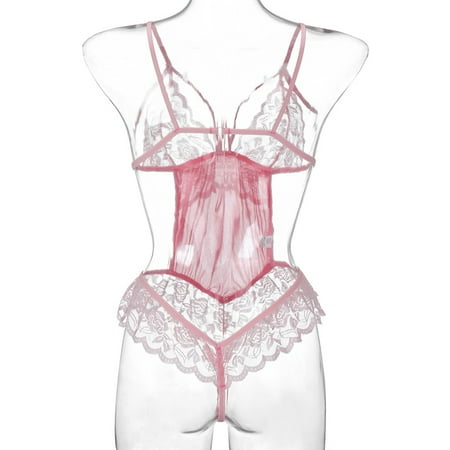 KaLI_store Lingerie Bodysuit Womens Bodysuit Lace Bodysuit Deep V Teddy Mini Lace Ripple Romper
KaLI_store Lingerie Bodysuit Womens Bodysuit Lace Bodysuit Deep V Teddy Mini Lace Ripple Romper