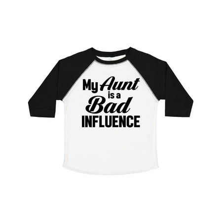 Inktastic My Aunt is a Bad Influence Gift Toddler Boy or Toddler Girl T-Shirt