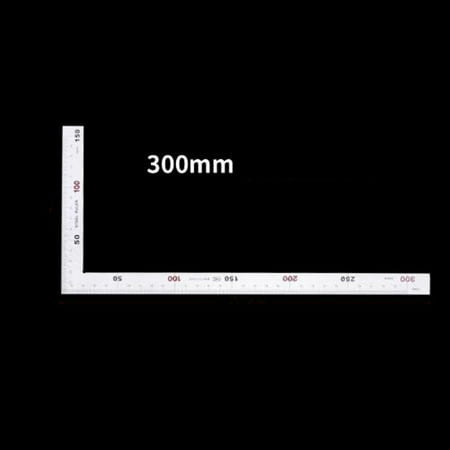 Scale Mark Right Angle Double Side L Fram Stainless Steel Square Ruler 300/500mm
Scale Mark Right Angle Double Side L Fram Stainless Steel Square Ruler 300/500mm