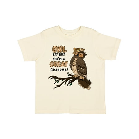 Inktastic Cute Owl Family-Owl Say That You re A Great Grandma Gift Toddler Boy or Toddler Girl T-Shirt
Inktastic Cute Owl Family-Owl Say That You re A Great Grandma Gift Toddler Boy or Toddler Girl T-Shirt