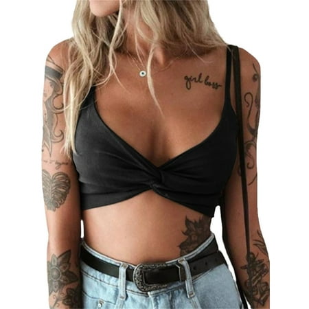 Women Summer Fashion Crop Tops Pure Color Strap Tops Push Up Bra Top Plus Size Casual Slim Fit Lady Crop Tops Holiday Beach Tops
Women Summer Fashion Crop Tops Pure Color Strap Tops Push Up Bra Top Plus Size Casual Slim Fit Lady Crop Tops Holiday Beach Tops