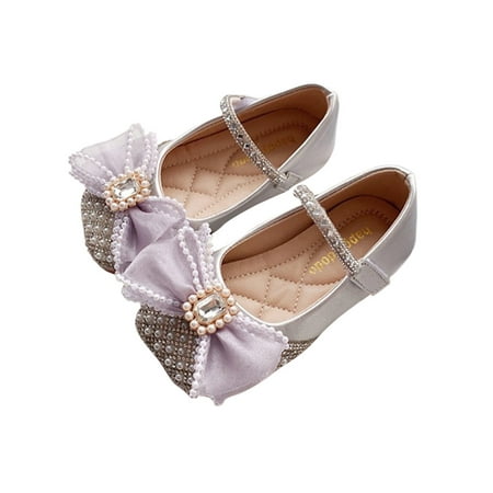 Rotosw Girls Mary Jane Sandals Ankle Strap Dress Shoes Bow Flats Lightweight Magic Tape Princess Shoe Performance Cute Silver 11C
Rotosw Girls Mary Jane Sandals Ankle Strap Dress Shoes Bow Flats Lightweight Magic Tape Princess Shoe Performance Cute Silver 11C