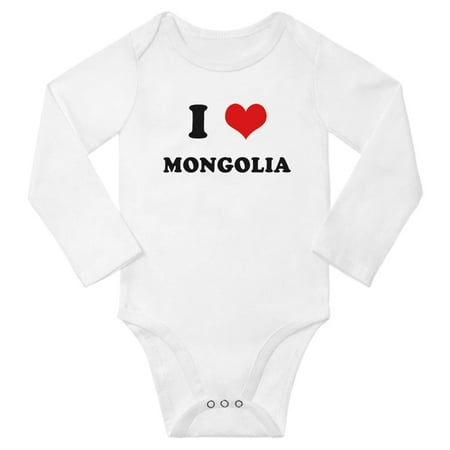 I Heart Mongolia Love Mongolia Cute Baby Long Rompers Newborn Outfits (White 6-12 Months)
I Heart Mongolia Love Mongolia Cute Baby Long Rompers Newborn Outfits (White 6-12 Months)