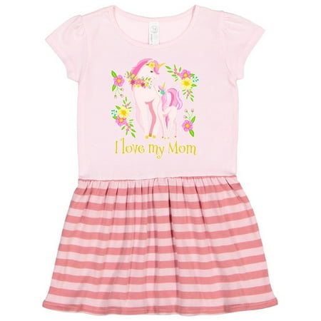 Inktastic I Love My Mom Unicorn with Pink and Yellow Flowers Gift Toddler Girl Dress
Inktastic I Love My Mom Unicorn with Pink and Yellow Flowers Gift Toddler Girl Dress