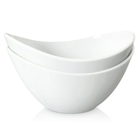 Uten 5 Ceramic Bowls Oval Shape Serving Bowls for Salads Noodle Microwave & Dishwasher Safe Set of 2 White
Uten 5 Ceramic Bowls Oval Shape Serving Bowls for Salads Noodle Microwave & Dishwasher Safe Set of 2 White
