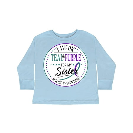Inktastic Suicide Prevention- I Wear Teal and Purple for My Sister Gift Toddler Boy or Toddler Girl Long Sleeve T-Shirt
Inktastic Suicide Prevention- I Wear Teal and Purple for My Sister Gift Toddler Boy or Toddler Girl Long Sleeve T-Shirt