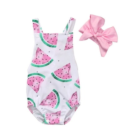 Yinyinxull Newborn Baby Girls Watermelon Romper Bodysuit+ Headband Summer Clothes Outfits 0-6 Months
Yinyinxull Newborn Baby Girls Watermelon Romper Bodysuit+ Headband Summer Clothes Outfits 0-6 Months