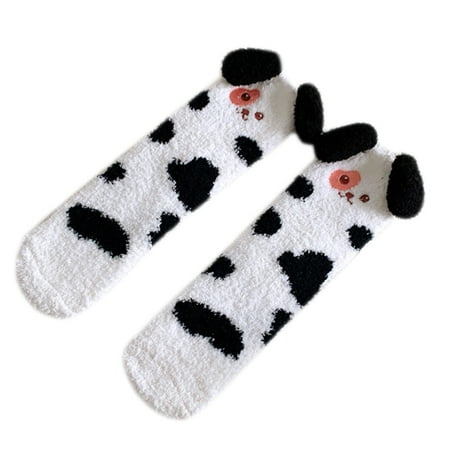 Ziizwfa Korean Style Women Winter Fuzzy Slipper Socks Cartoon Pudding Dog Embroidery Thick Fluffy Coral Velvet Floor Sleeping Hosiery Foot Warmer
Ziizwfa Korean Style Women Winter Fuzzy Slipper Socks Cartoon Pudding Dog Embroidery Thick Fluffy Coral Velvet Floor Sleeping Hosiery Foot Warmer