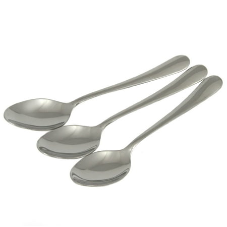 Chef Craft Heavy Duty Teaspoon Set 6 inches in Length 3 Piece Set Stainless Steel