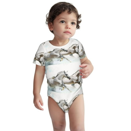 Rocae Running White Horses for Baby Cotton Short-Sleeve Bodysuits for Unisex Onesies Bodysuit-3 Months
Rocae Running White Horses for Baby Cotton Short-Sleeve Bodysuits for Unisex Onesies Bodysuit-3 Months