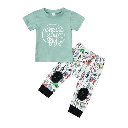 2Pcs Newborn Baby Boy Summer Outfit Short Sleeve T-Shirt Tops and Long Pants Clothes set
2Pcs Newborn Baby Boy Summer Outfit Short Sleeve T-Shirt Tops and Long Pants Clothes set