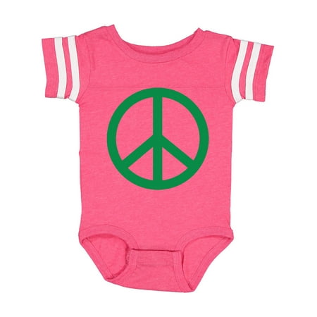 Inktastic Green Symbol Peace Sign Gift Baby Boy or Baby Girl Bodysuit
