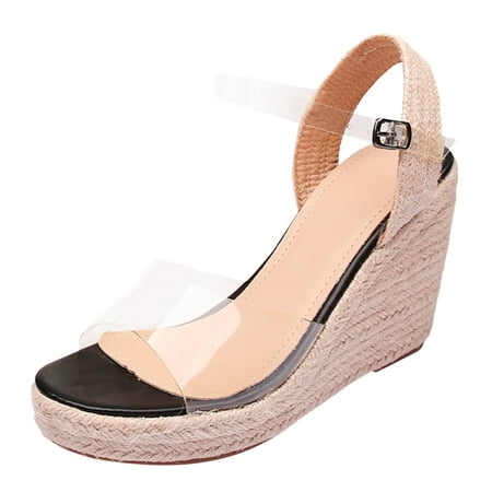 

ILJNDTGBE Womens Platform Sandals Summer Sandals Women Espadrilles Ladies Wedges Sandals Fashion Shoes