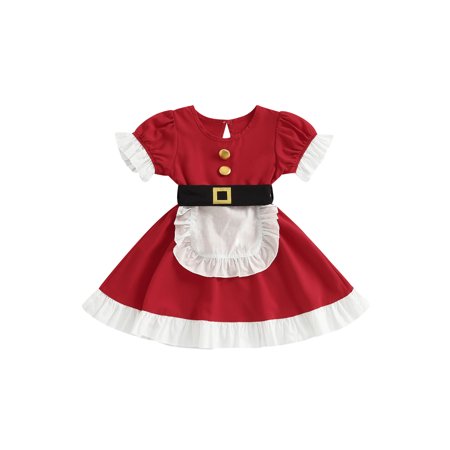 Toddler Baby Girl Christmas Patchwork Dress Short Sleeve Ruffle Skirt Set for Party
Toddler Baby Girl Christmas Patchwork Dress Short Sleeve Ruffle Skirt Set for Party
