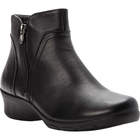 Women s Propet Waverly Ankle Bootie Black Full Grain Leather 8 B