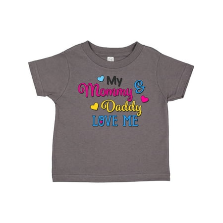 Inktastic My Mommy and Daddy Love Me with Hearts Gift Toddler Boy or Toddler Girl T-Shirt
Inktastic My Mommy and Daddy Love Me with Hearts Gift Toddler Boy or Toddler Girl T-Shirt